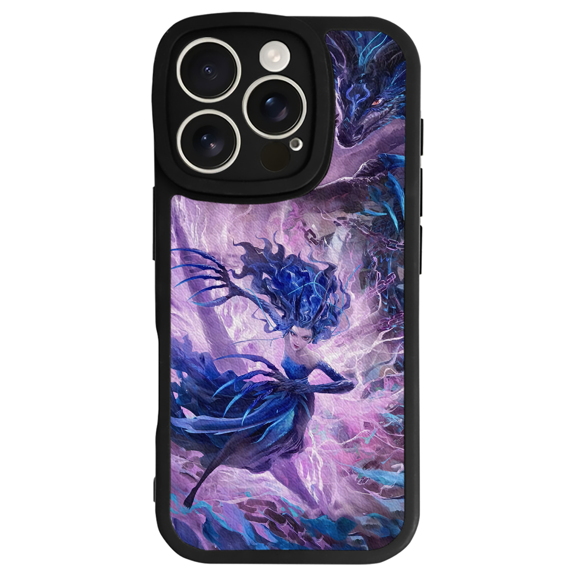 （画像用） Ne Zha 2 ナタ 魔童の大暴れ 【iPhone 16シリーズ対応】シリコンスマホケース（レザー調） 材質：シリコン